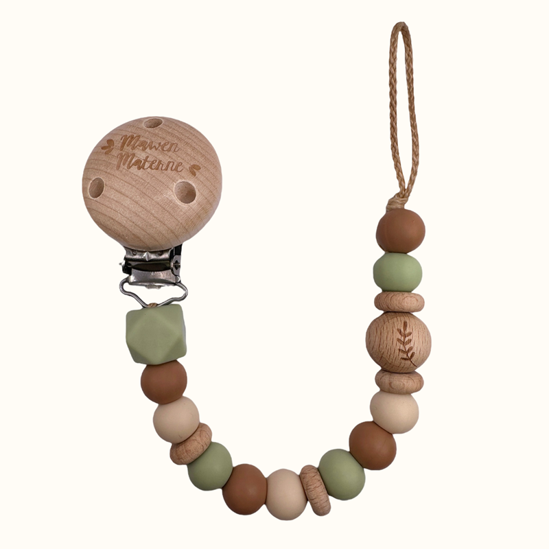 Attache tétine - laurier