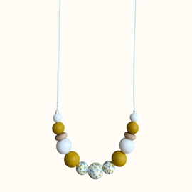 Collier d'allaitement - printemps jaune