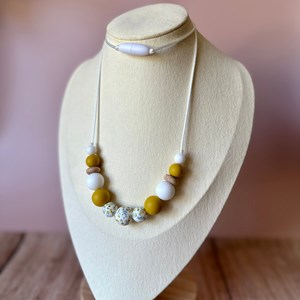 Collier d'allaitement - printemps jaune