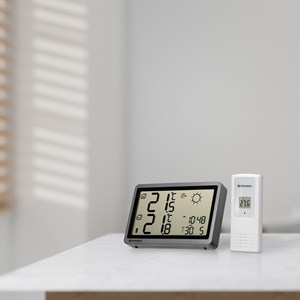 Bresser station météo sans fil meteotemp hz anthracite