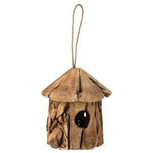 Nichoir bois naturel h.27cm
