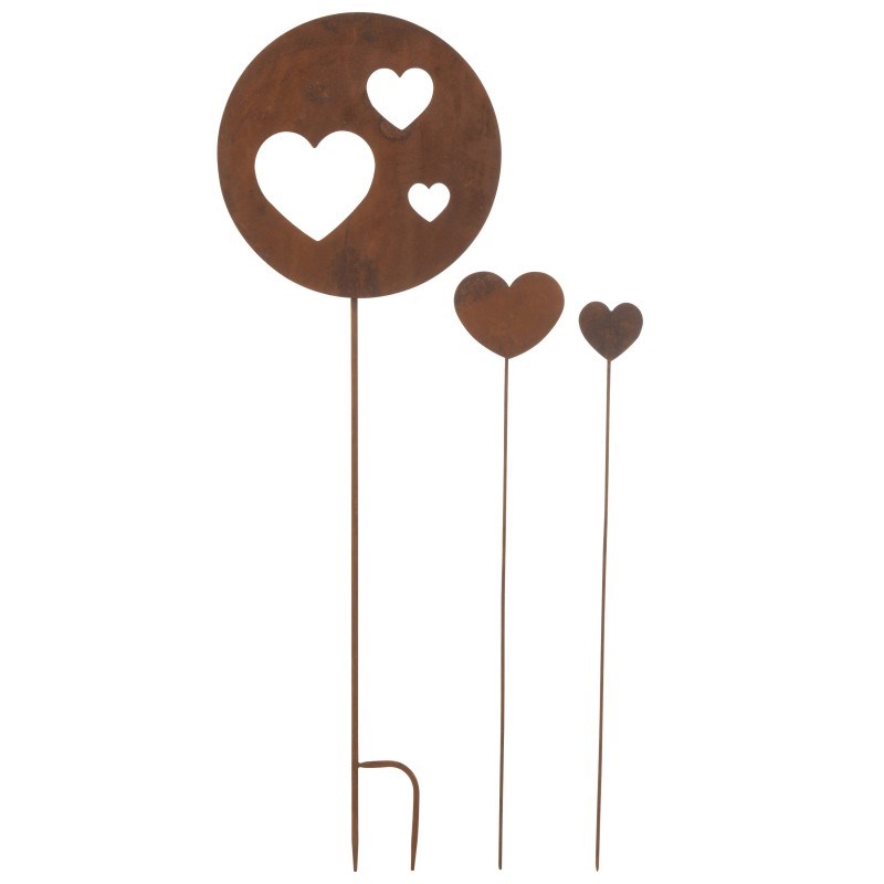 Lot métal marron h.100cm