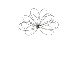 Décoration métal noir h.100cm