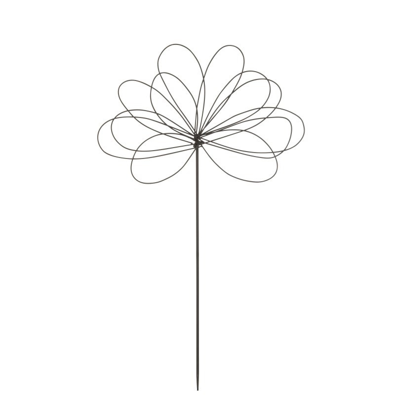 Décoration métal noir h.100cm