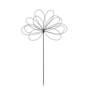 Décoration métal noir h.100cm