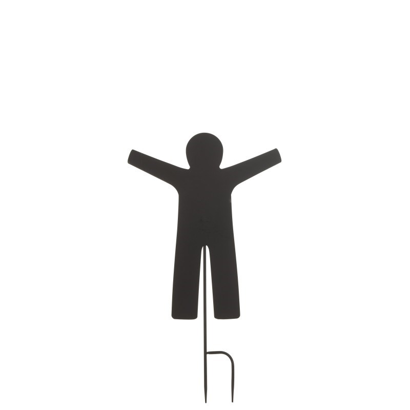 Décoration métal noir h.70cm
