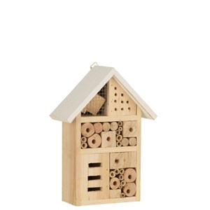 Nichoir bois beige h.26cm