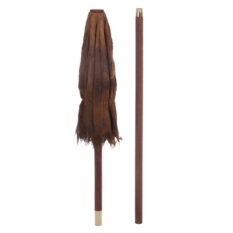 Parasol bois marron h.270cm