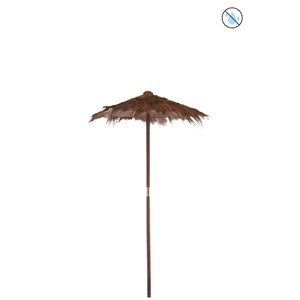 Parasol bois marron h.270cm
