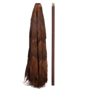 Parasol bois marron h.240cm
