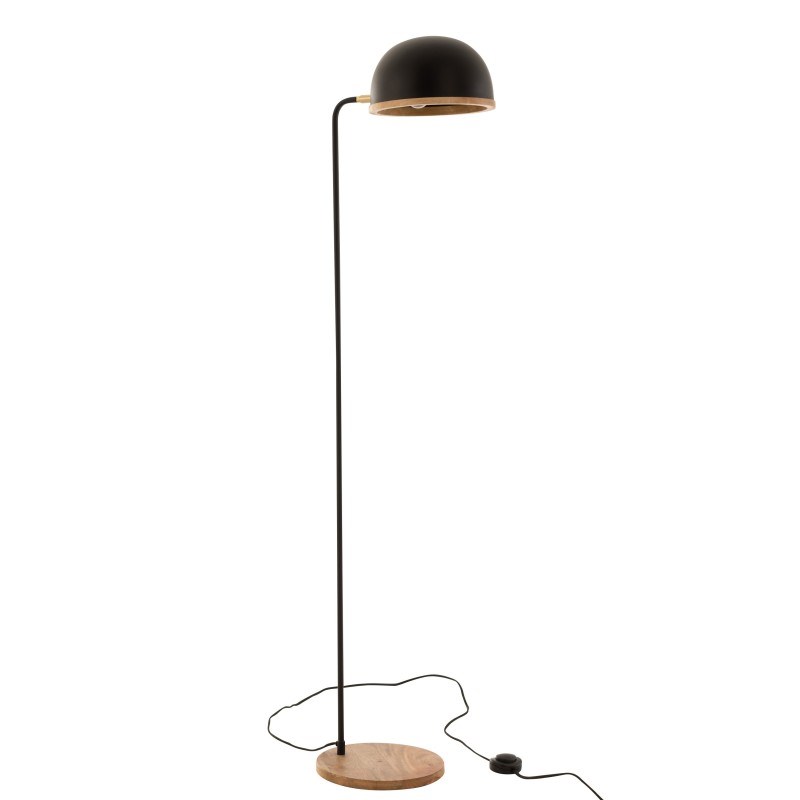 Lampadaire métal noir h.130cm