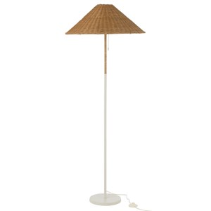 Lampadaire métal beige h.154cm