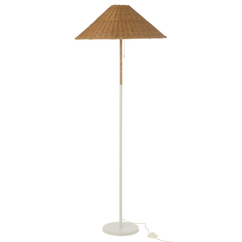 Lampadaire métal beige h.154cm