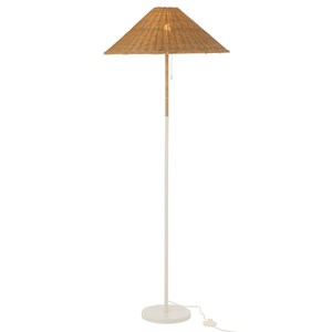 Lampadaire métal beige h.154cm