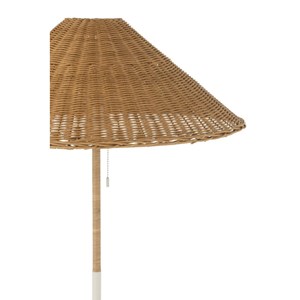 Lampadaire métal beige h.154cm