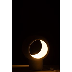 Lampe pierre beige h.27cm