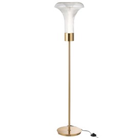 Lampe verre transparent h.155cm