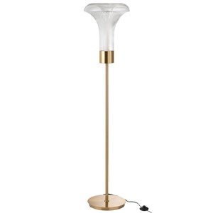 Lampe verre transparent h.155cm