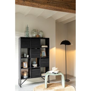 Lampe métal noir h.150cm