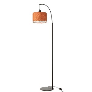 Lampe métal orange h.168cm