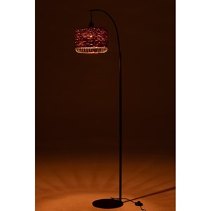 Lampe métal orange h.168cm