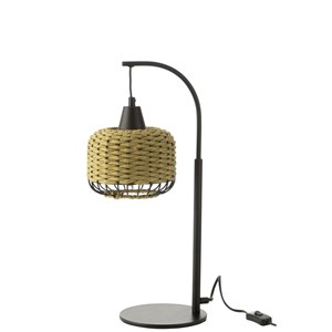 Lampe métal vert h.52cm