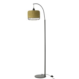 Lampe métal vert h.168cm
