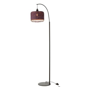 Lampe métal mauve h.168cm