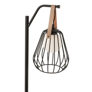 Lampe verre noir h.63.5cm