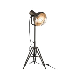 Lampe métal gris&nbsp;greige h.93cm