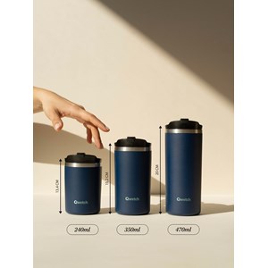 Qwetch travel mug isotherme inox 240ml Argenté