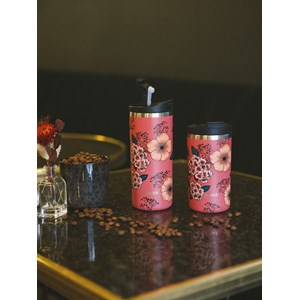 Qwetch travel mug isotherme - anémones Terracotta