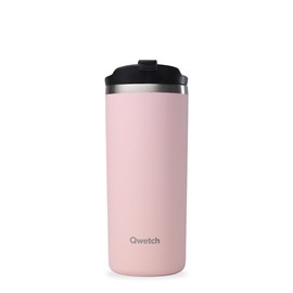 Qwetch travel mug isotherme rose - 470ml