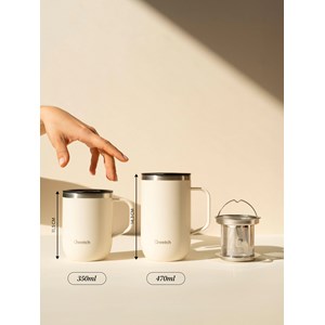 Qwetch mug isotherme inox 470ml Argenté