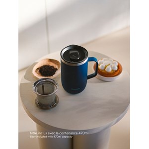 Qwetch mug isotherme inox bleu  - 470ml Bleu foncé