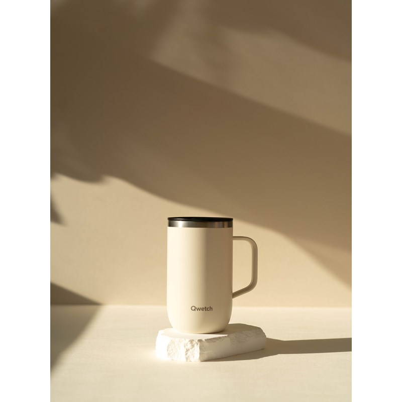 Qwetch mug isotherme inox sable - 470ml