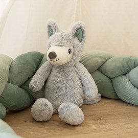 Peluche musicale bébé gris