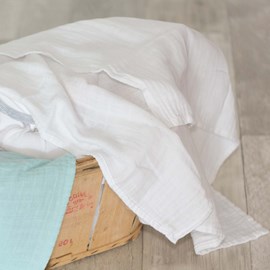 Lot de 6 langes blanc