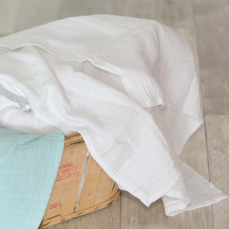 Lot de 6 langes blanc