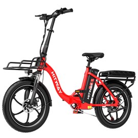 Hitway vélo électrique 20pc pliant rouge