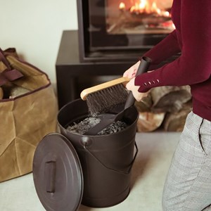 Seau à cendres 12l avec couvercle -