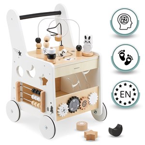 Table d'activité & trotteur bebe bois