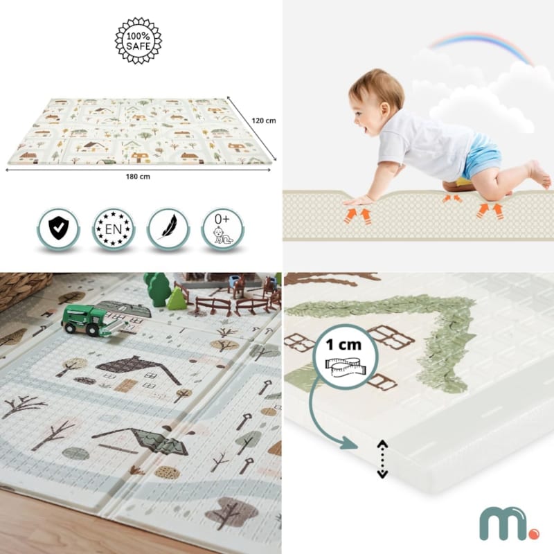 Tapis d'eveil evolutif en mousse 180*120 (Mamabrum) - Image 2