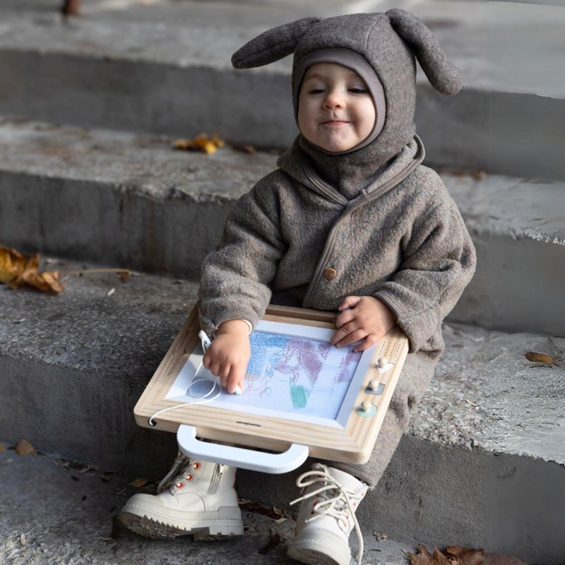 Mamabrum - Ardoise magique en bois enfant +3 ans