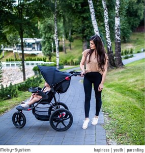 Poussette bébé 3 roues pliable 15 kg max