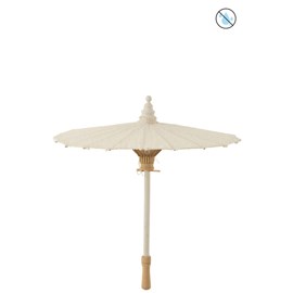 Ombrelle textile blanc h.57cm