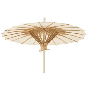 Ombrelle textile blanc h.57cm