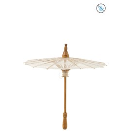 Ombrelle dentelle - coton -bois blanc h.