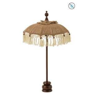 Parasol textile beige h.87cm