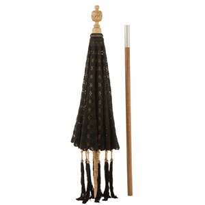 Parasol textile noir h.2.9cm